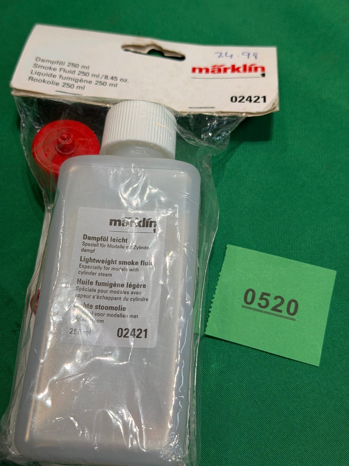 520- Märklin Rookolie / Stoomolie 250 ml Nieuw in verpakking, Gelijkstroom of Wisselstroom, Overige typen, Nieuw, Ophalen of Verzenden