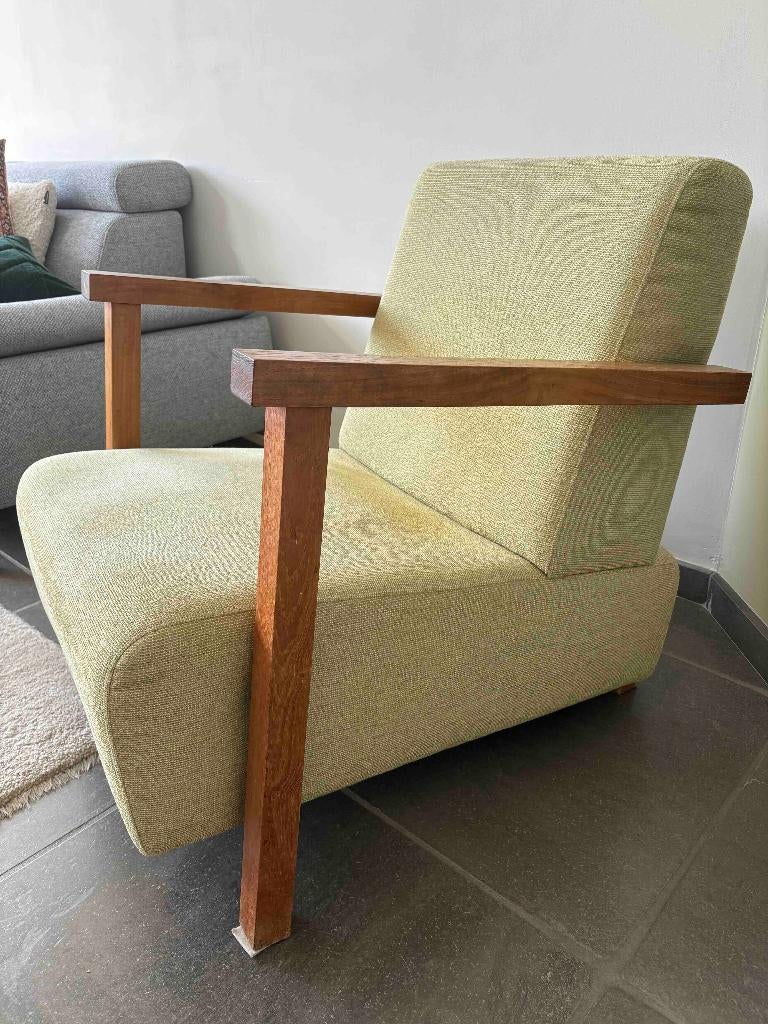 twee comfortabele fauteuils, Huis en Inrichting, Fauteuils, Ophalen, Gebruikt, 75 tot 100 cm, Stof