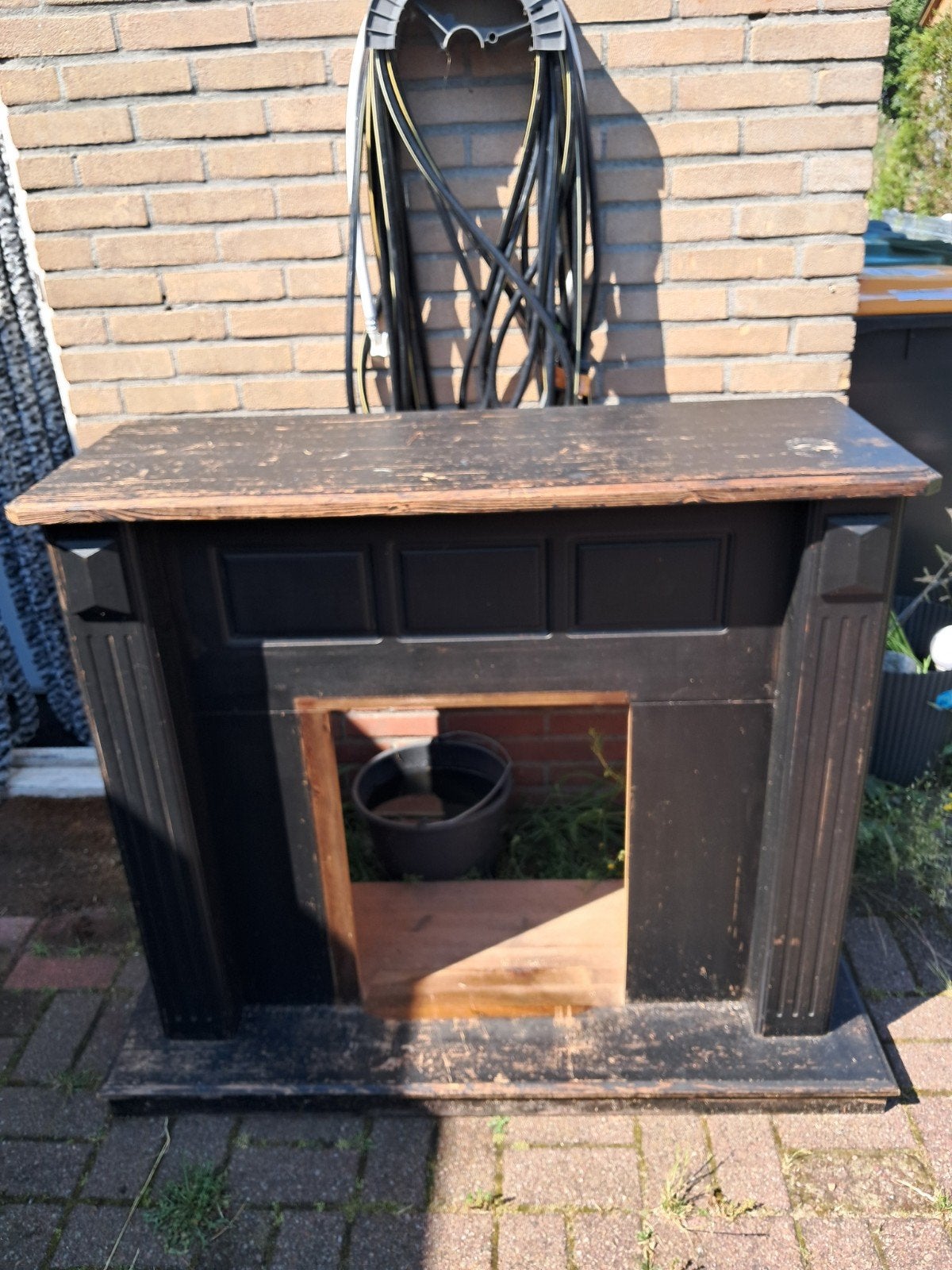 houten schouw gratis, Ophalen, Vintage, Hout, Gebruikt
