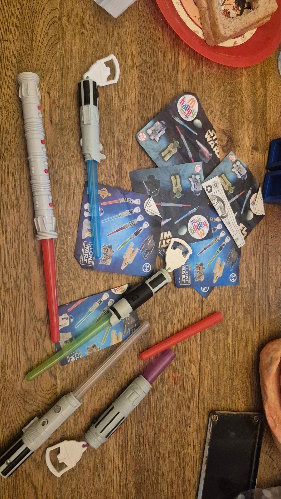 Star Wars Lichtzwaarden  - McDonald's Happy, Ophalen of Verzenden