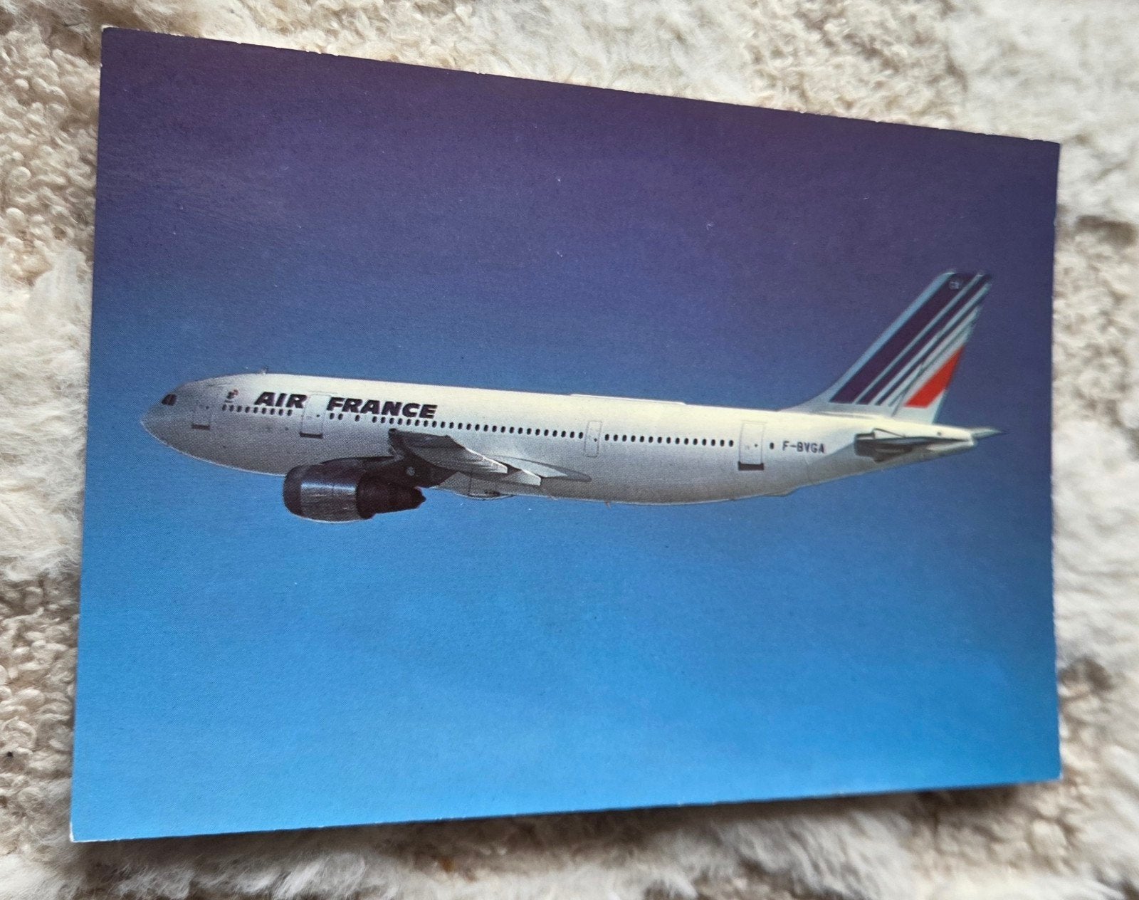 Air France Airbus A300 Ansichtkaart, Verzenden, 1960 tot 1980, Ongelopen, Voertuig