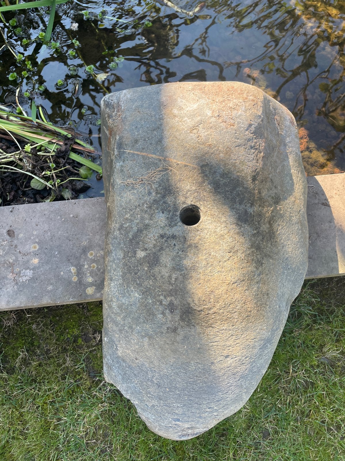 Natuurlijke Fonteinsteen voor Tuin of Vijver, Ophalen, Gebruikt, Graniet, Fontein