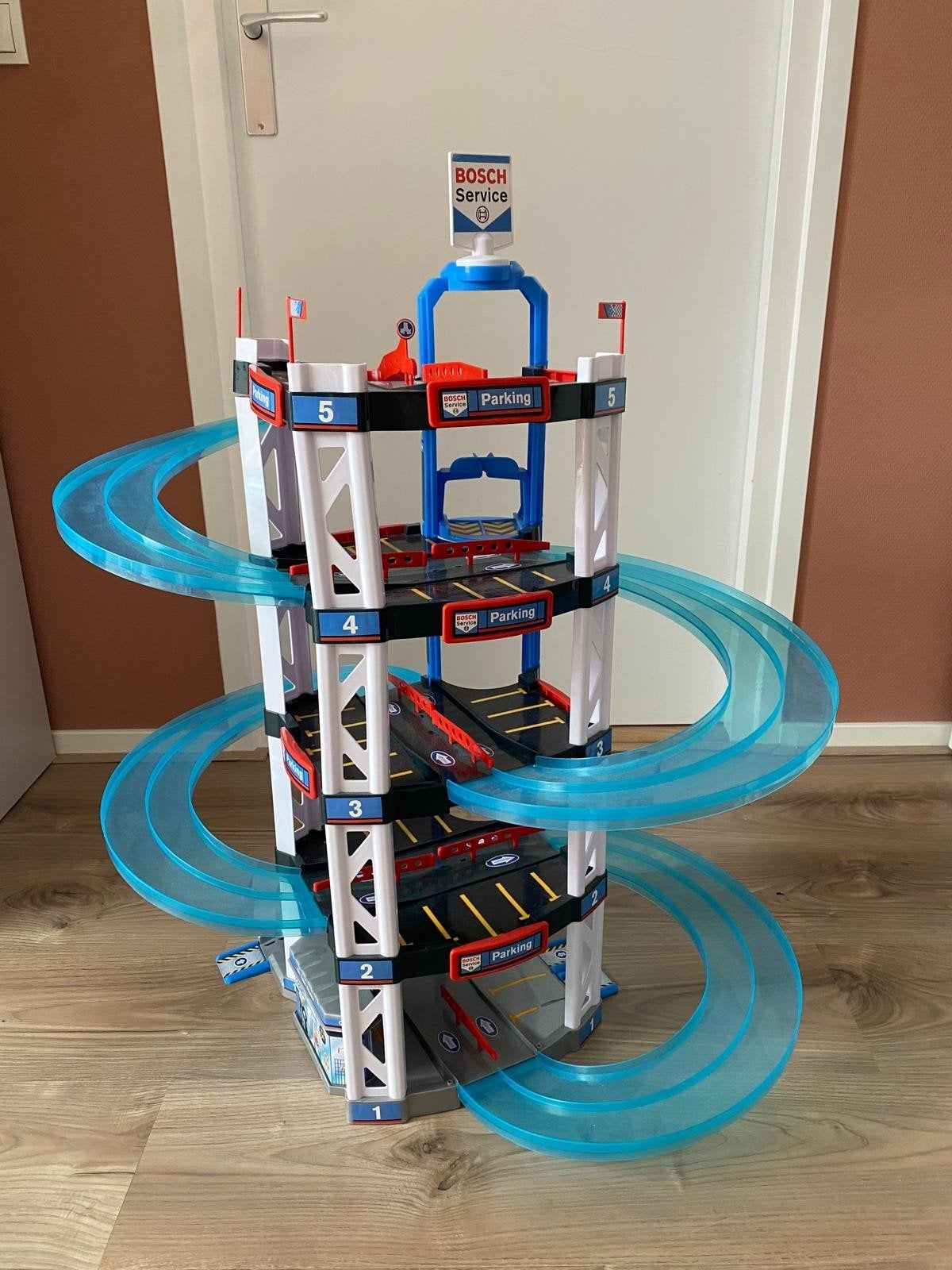 Bosch speelgarage auto garage 75 cm hoog, Ophalen, Gebruikt