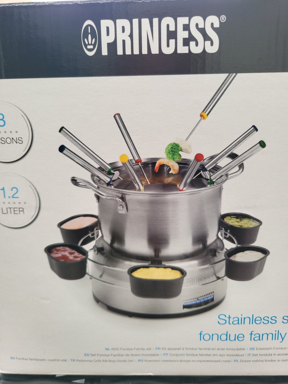 Princess Fondue Familiale RVS - 1.2L - Nieuw in doos, Ophalen, Nieuw