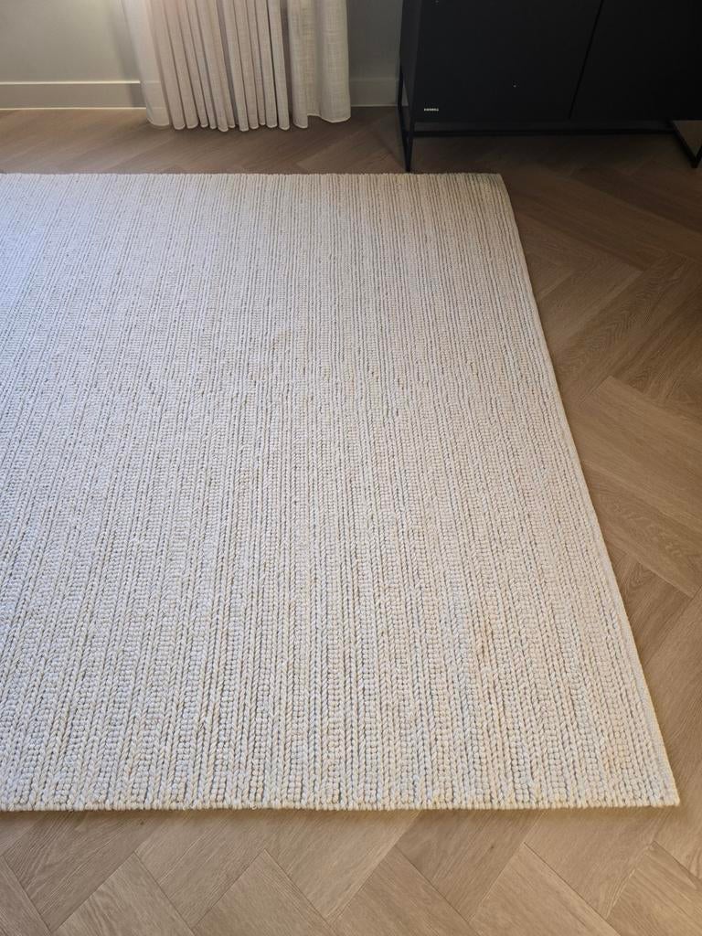 Wollen vloerkleed 200x300cm - Moederdag Aanbieding/nu €350,-, Crème, Ophalen of Verzenden, 200 cm of meer, Rechthoekig