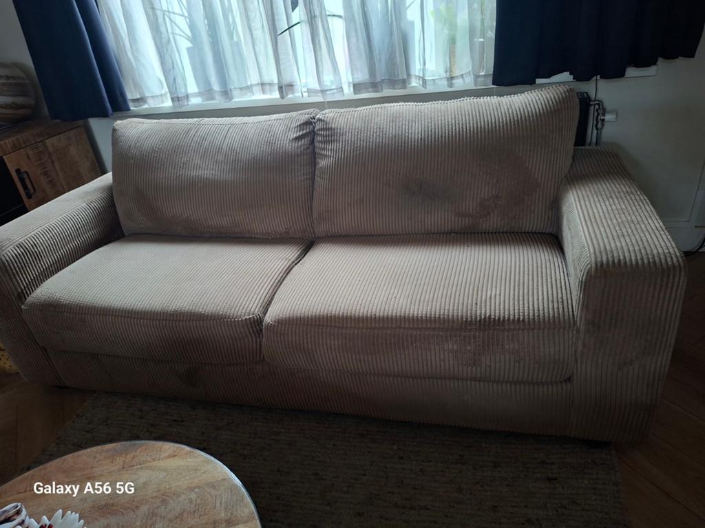 Ribcord bankstel, Ophalen, Gebruikt, 75 tot 100 cm