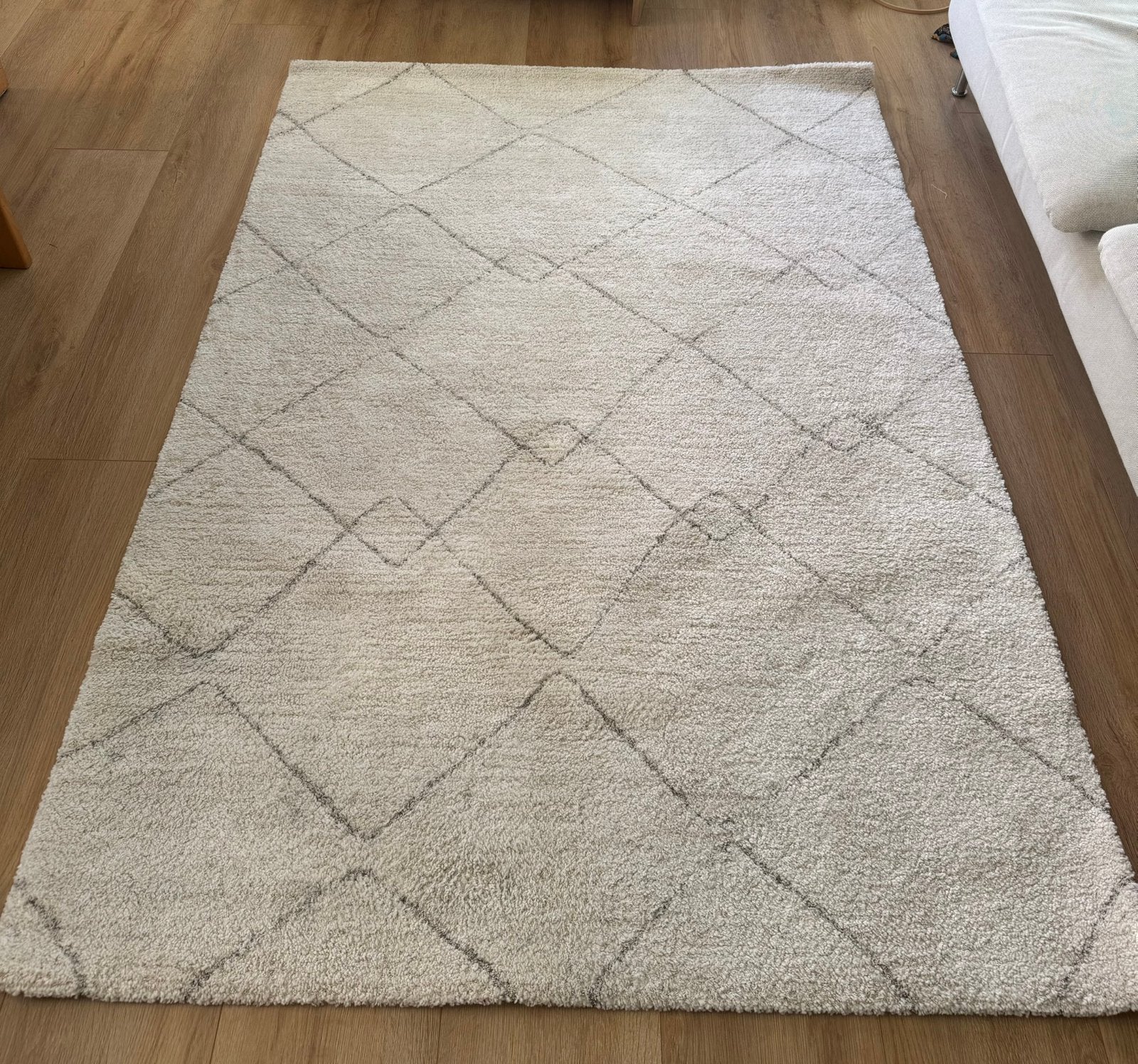 Ikea tapijt, Ophalen, 100 tot 150 cm, Wit, Zo goed als nieuw