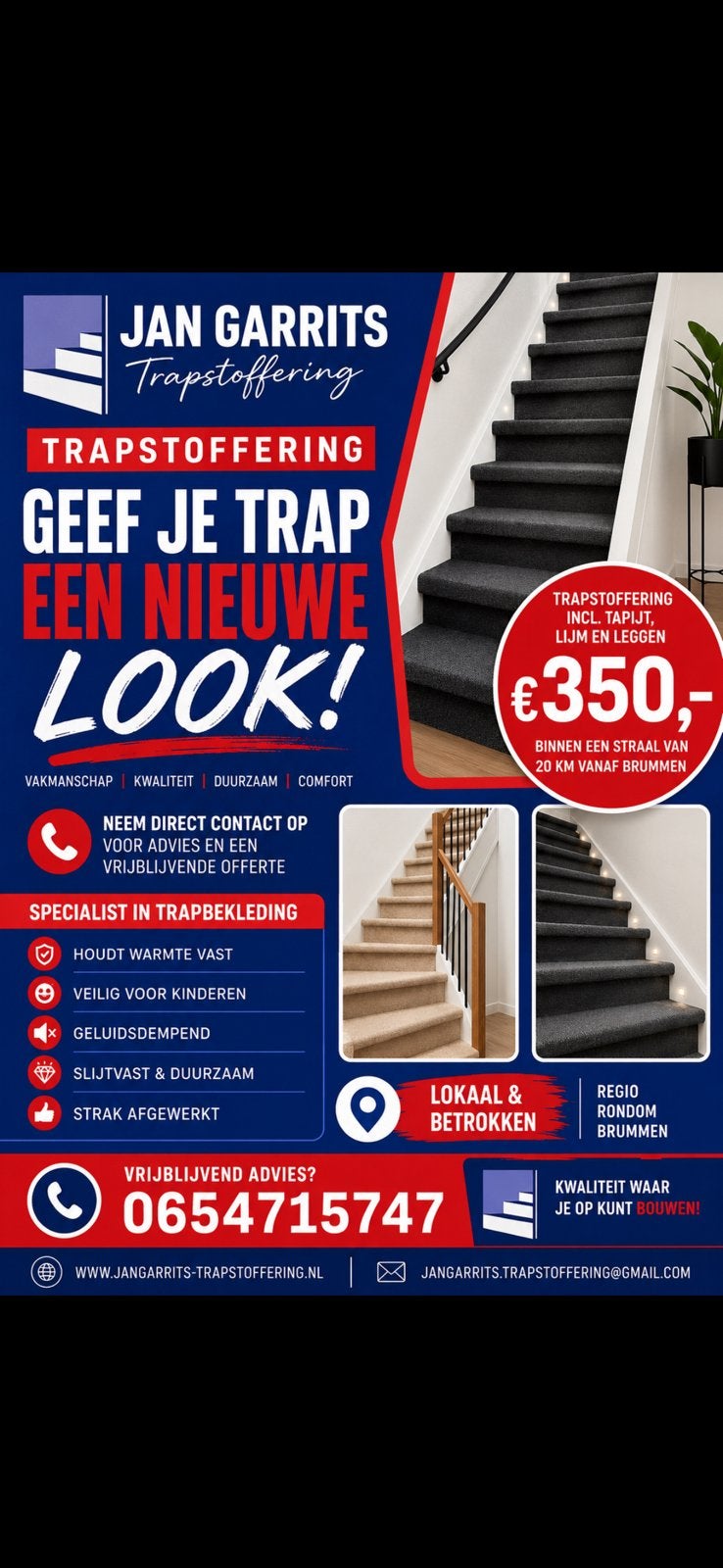 Trap incl materiaal 350..leea de voorwaarden!!!, Ophalen of Verzenden, Rechthoekig, 200 cm of meer