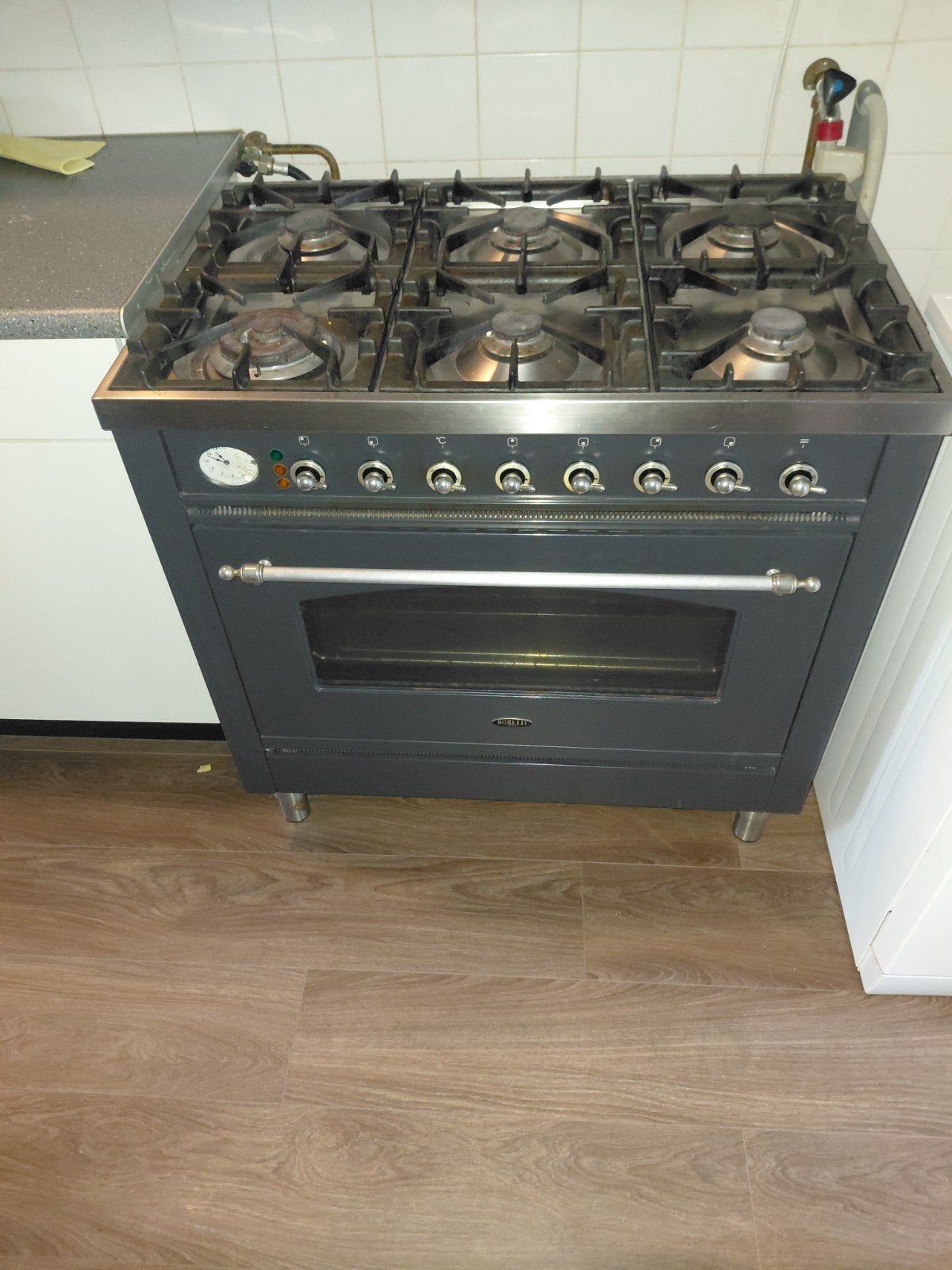 Boretti gasfornuis met oven - 90x60x95 cm, Witgoed en Apparatuur, Ophalen