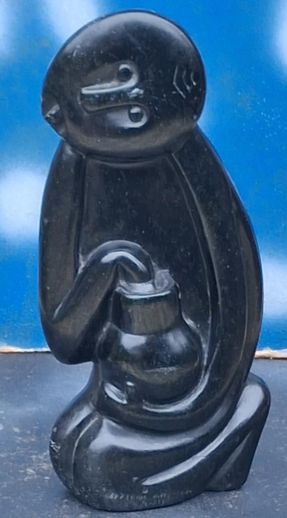 Geabstraheerde sculptuur.  Marmer. Afrika.  27 cm., Ophalen