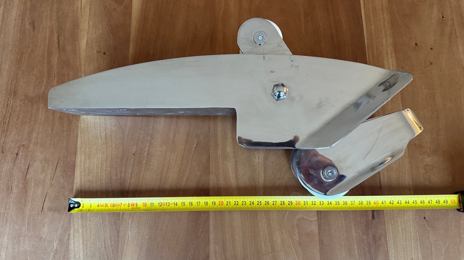RVS Ankerrol met dubbele rollen - 48 cm, Watersport en Boten, Ophalen of Verzenden, Nieuw, Overige typen