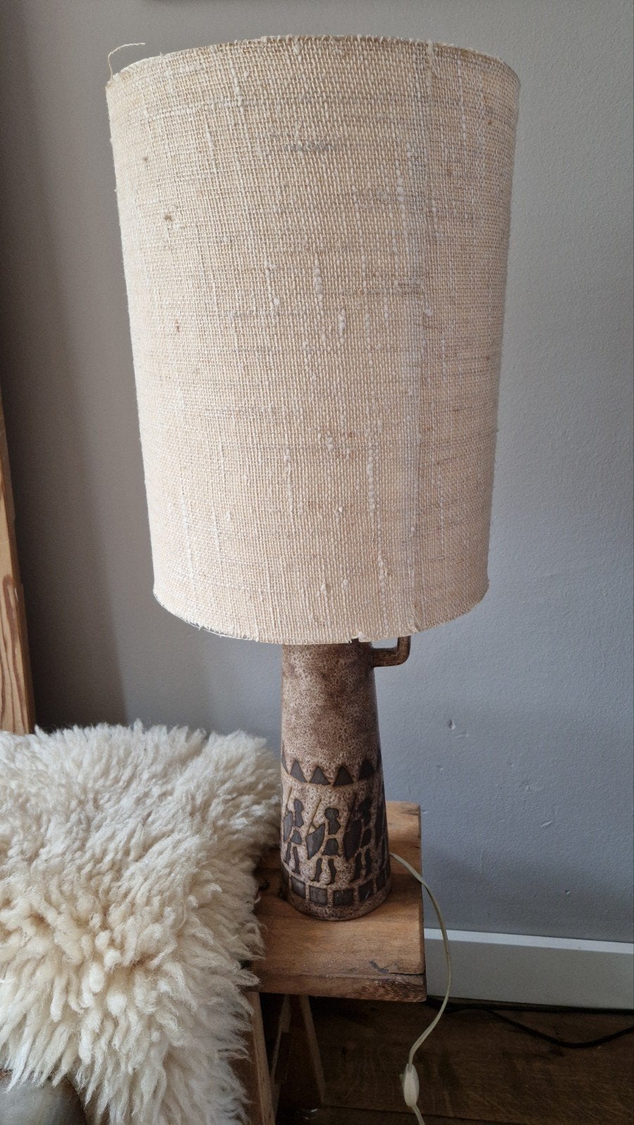 mooie vintage agina lamp west germany, Ophalen, Huis en Inrichting