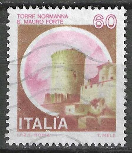 Italie 1980 - Yvert 1438 - Normanna Toren - 60 l.  (ST), Verzenden, Gestempeld