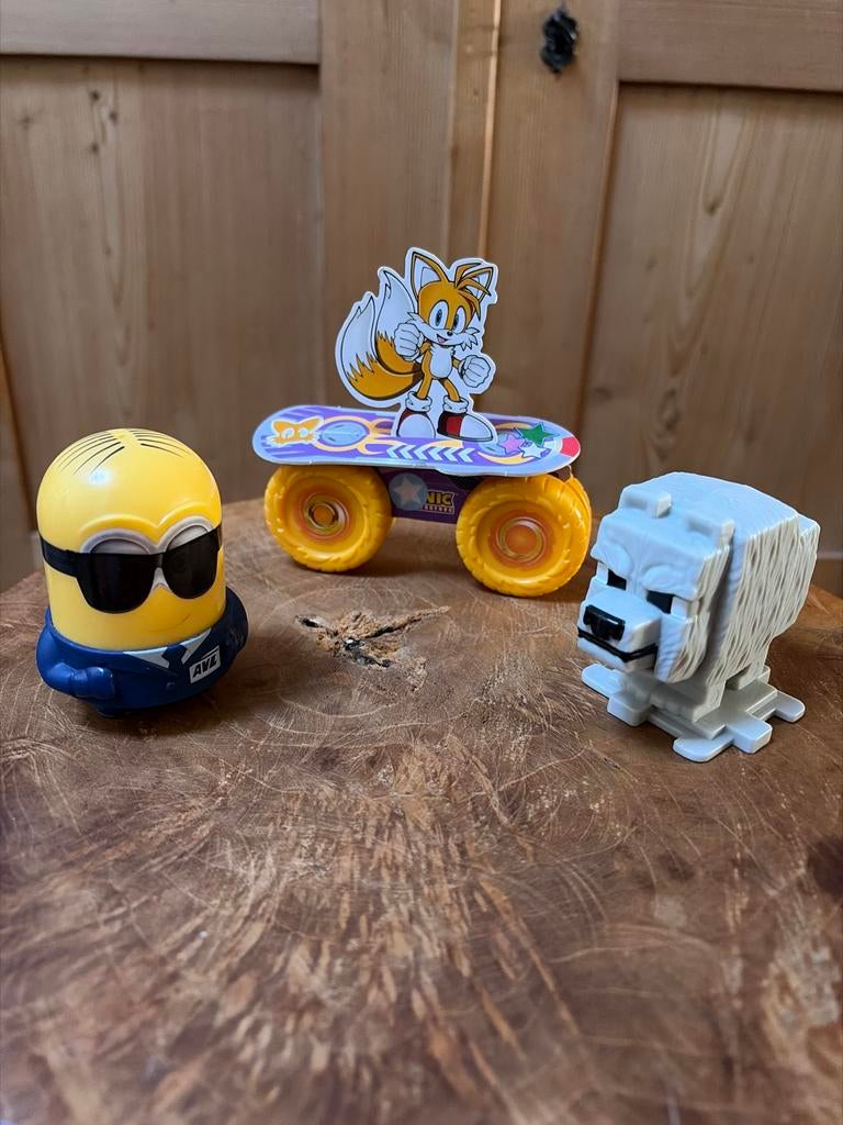 McDonald's Happy Meal Speeltjes - Minion, Sonic en Minecraft, Ophalen of Verzenden, Gebruikt, Jongen of Meisje
