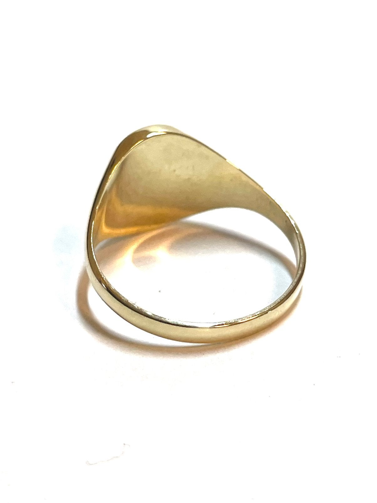 8k gouden zegelring, 18 tot 19, -, -, Ophalen of Verzenden
