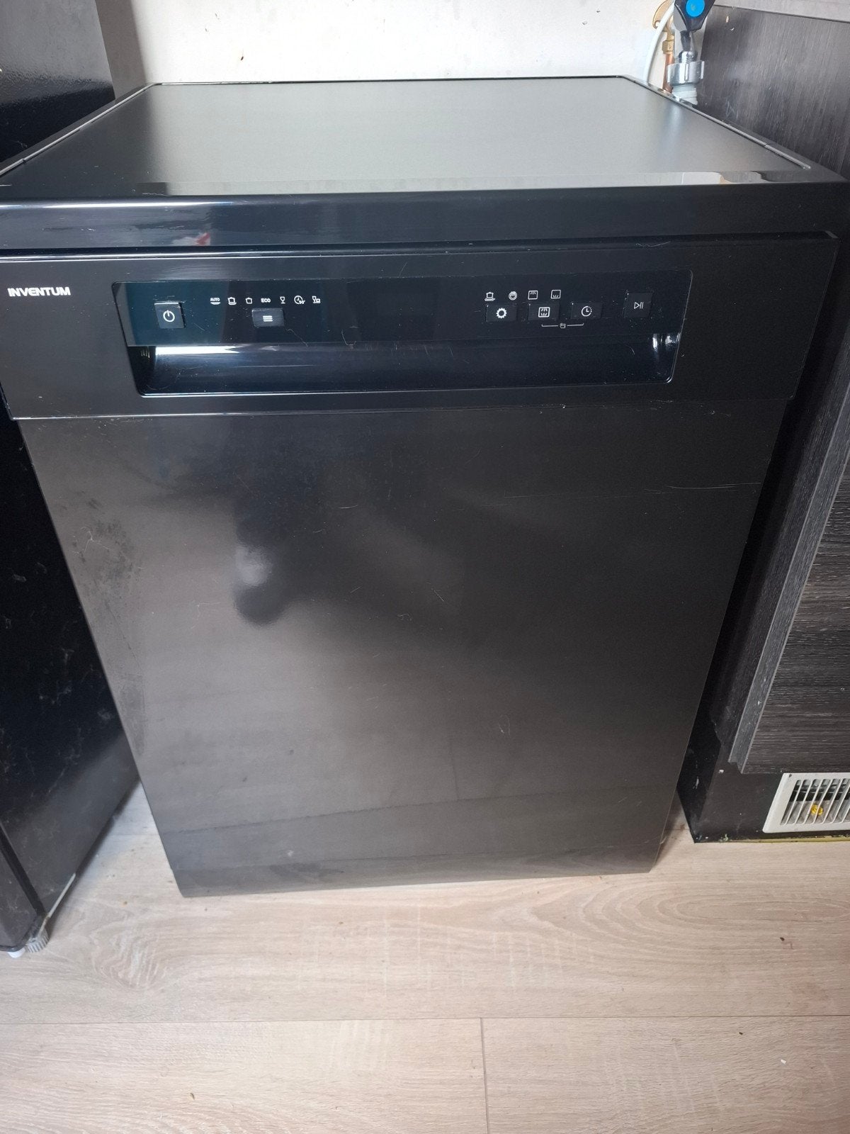 Inventum VVW6046AB Zwart Vrijstaande Vaatwasser, Witgoed en Apparatuur, Vaatwasmachines, Gebruikt, Vrijstaand, 85 tot 90 cm, 60 cm of meer