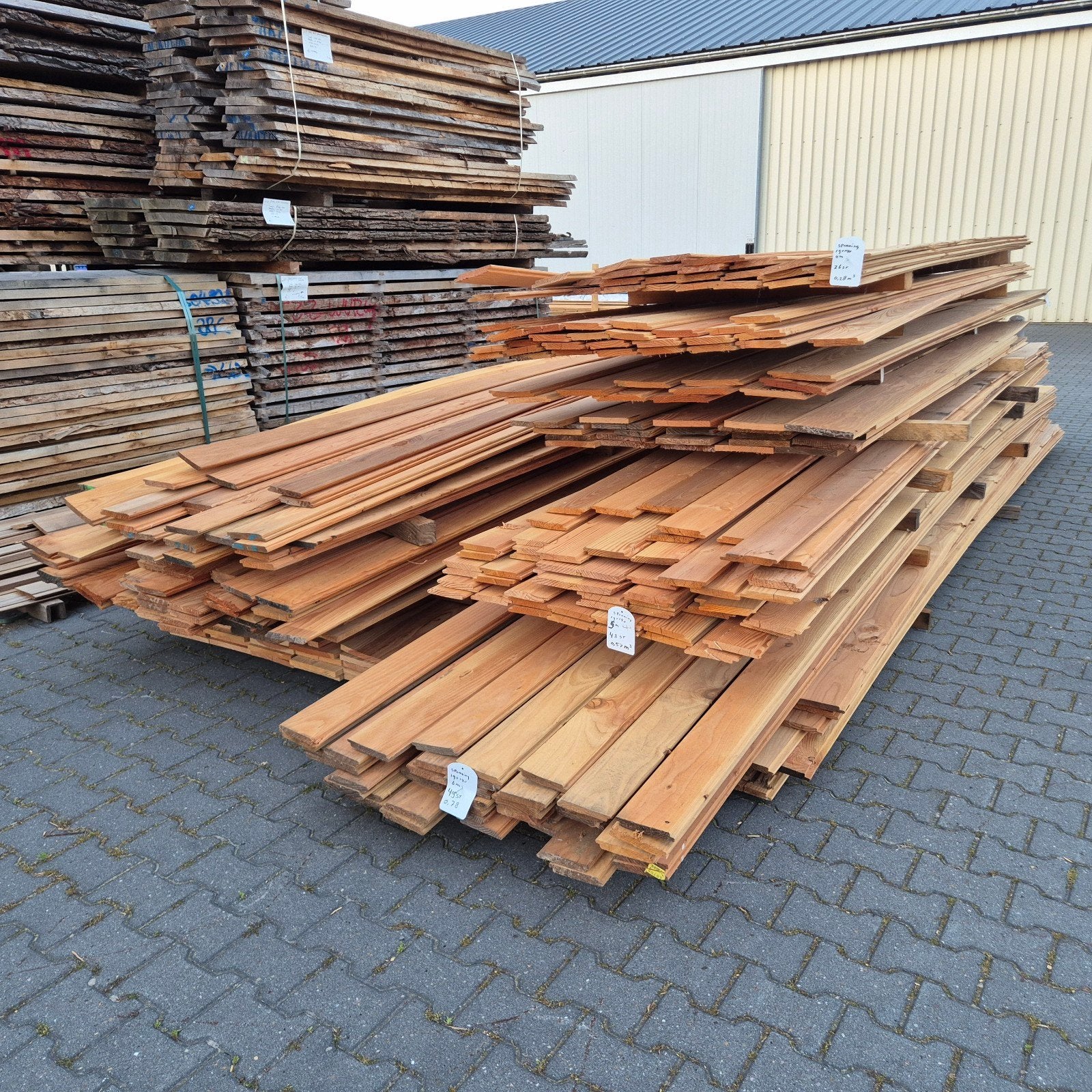 Diverse restpartijen Douglas gevelbekleding, Doe-het-zelf en Verbouw, Hout en Planken, Ophalen