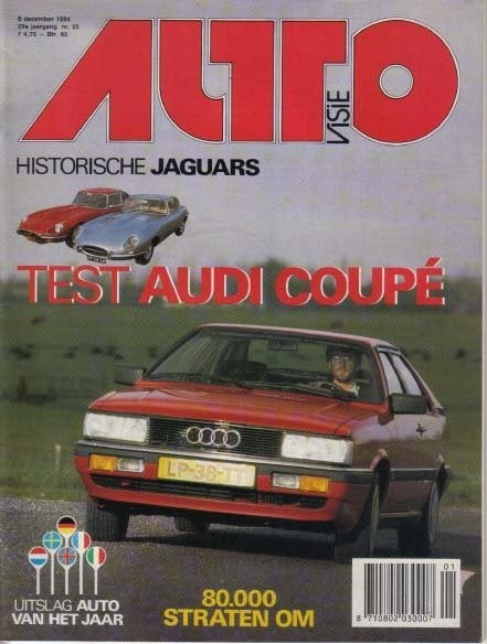 Autovisie 25 1984 : Audi Coupe GT 5E - Jaguar E type - W124, Ophalen of Verzenden, Gelezen, Algemeen