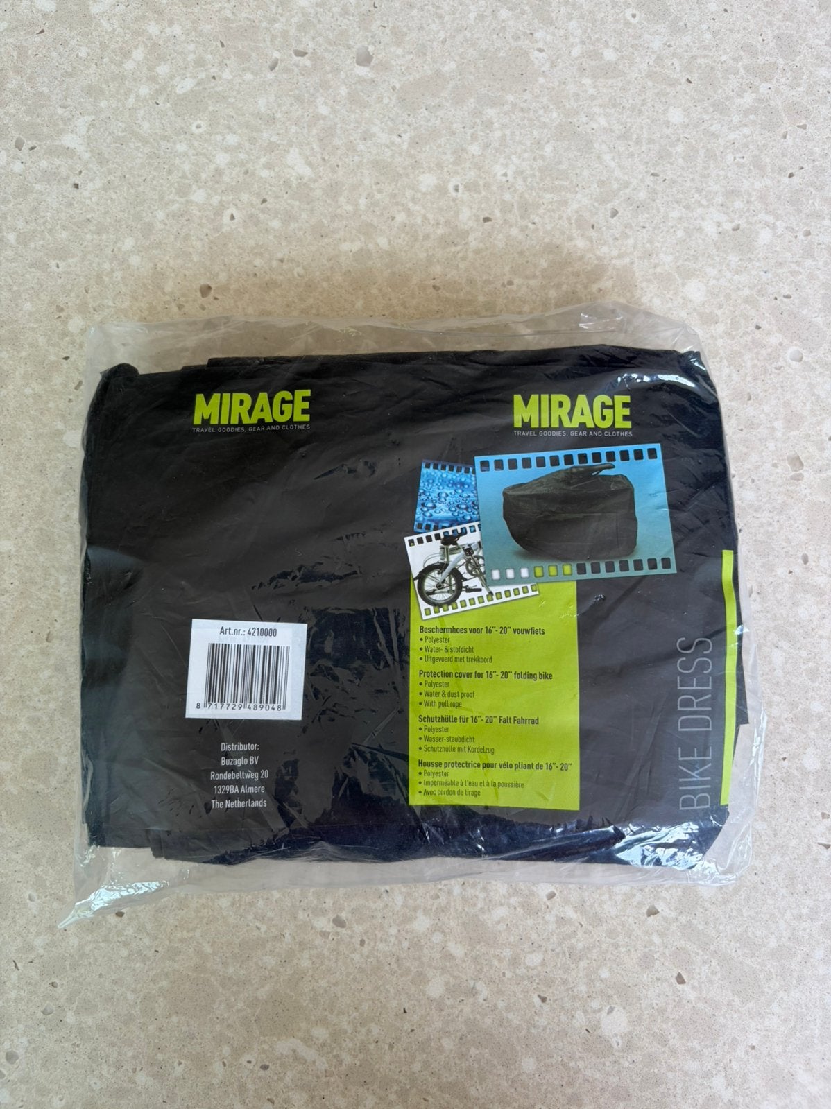 NIEUW Mirage Beschermhoes voor vouwfiets 16/20 inch, Fietsen en Brommers, Ophalen of Verzenden, Nieuw