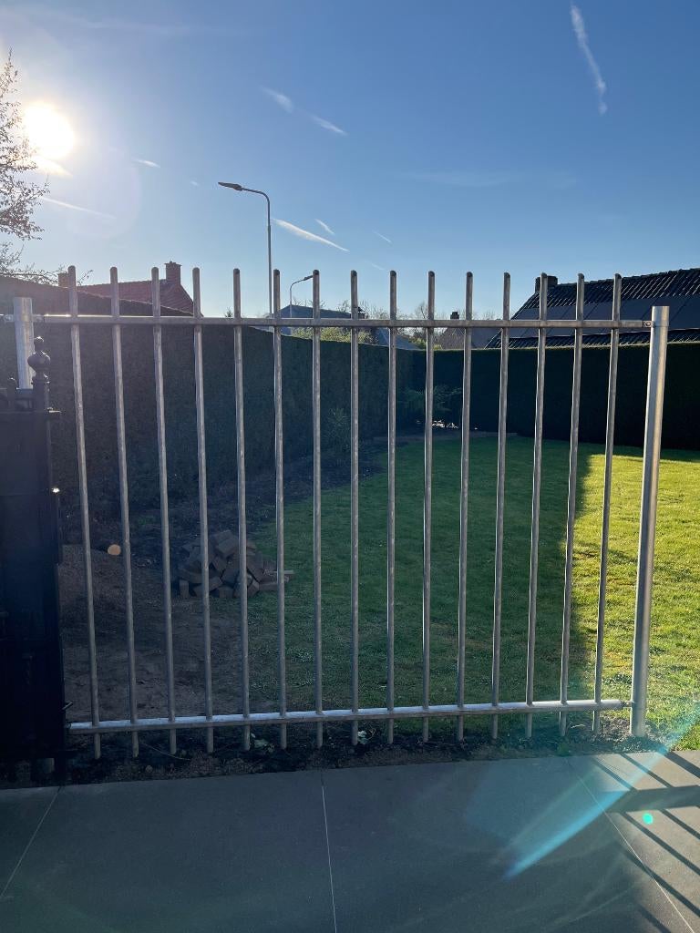 hek gegalvaniseerd, Tuin en Terras, Ophalen, Zo goed als nieuw, IJzer, Spijlenhekwerk