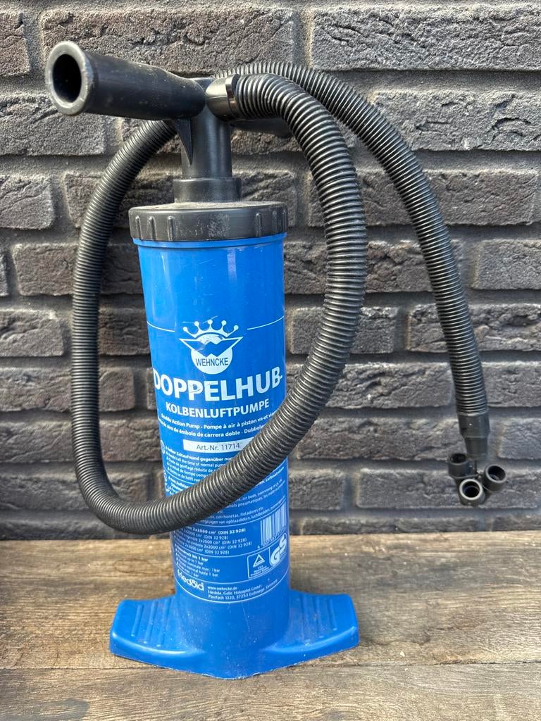 Wehncke Dubbelslag Kolbenluftpumpe - Handpomp, Ophalen of Verzenden, Gebruikt, Handmatig