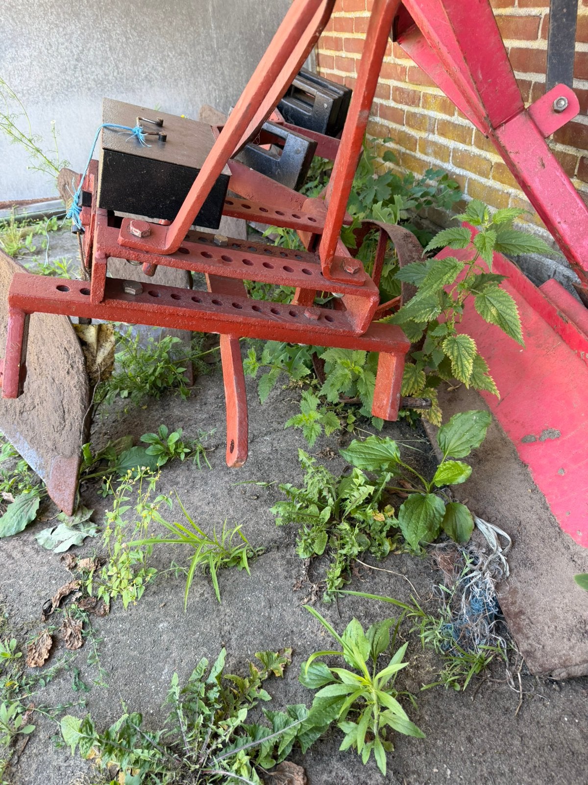 4schaar ploeg mini tractor, Ophalen, Gebruikt