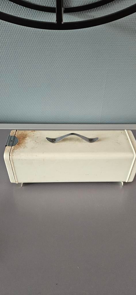 Vintage koekblik  met Snijplank - Crème, Ophalen of Verzenden