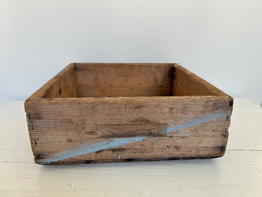 Sfeervolle brocante houten lade, Ophalen of Verzenden