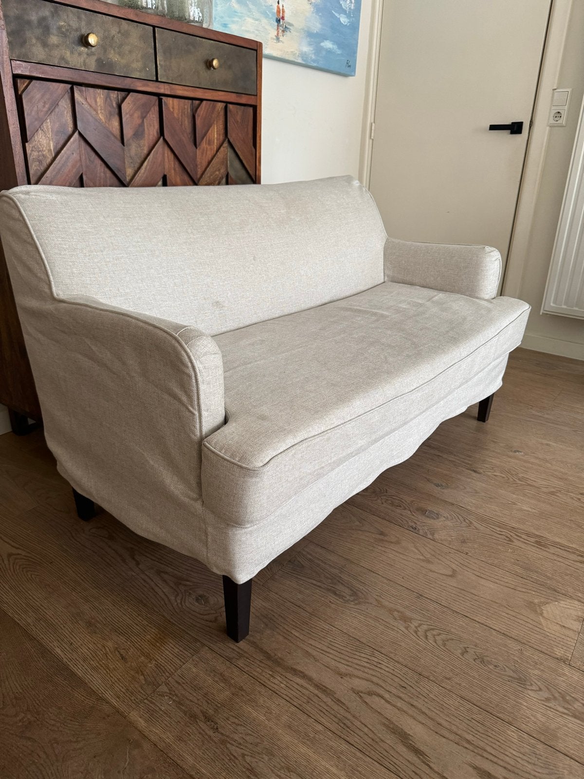 IKEA ROCKSJON klein bankje tweezits bank, Ophalen, Gebruikt, Minder dan 75 cm, Tweepersoons