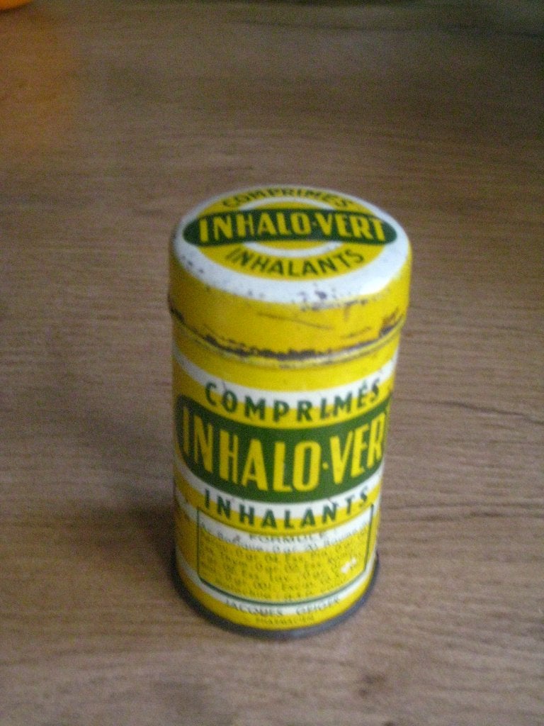 blikje comprimes inhalo-vert inhalants (medisch), Verzamelen, Ophalen of Verzenden, Zo goed als nieuw, Overige