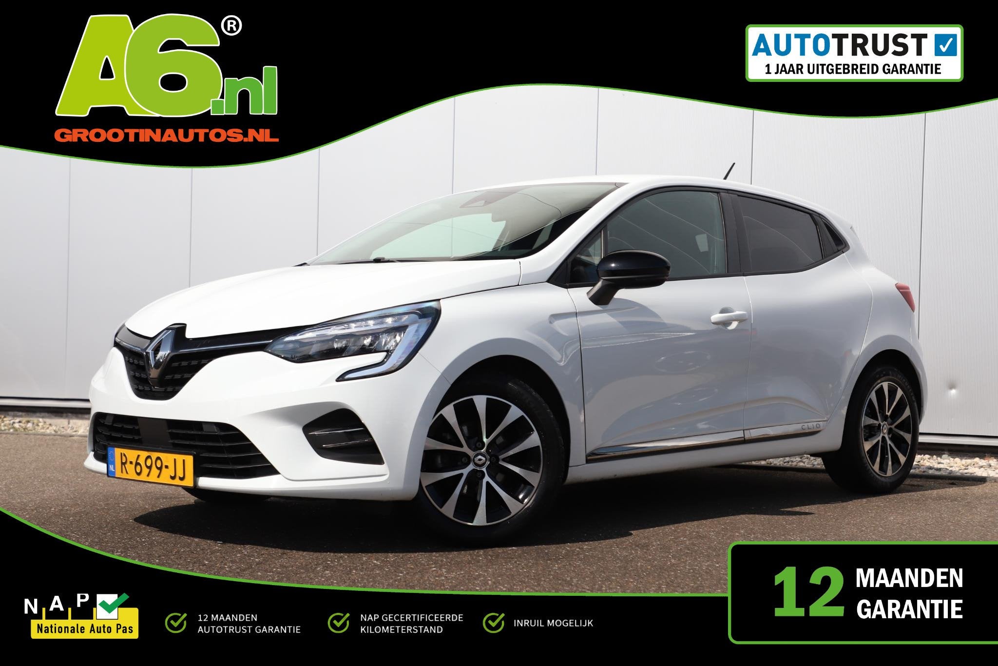 Renault Clio 1.0 TCe Zen 16 inch LMV Navigatie Parkeersensor, Auto's, Renault, Voorwielaandrijving, Gebruikt, Euro 6, 580 kg