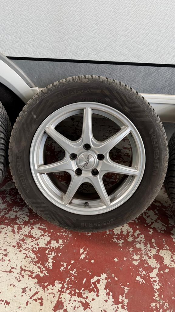 5x112 16inch all seizoen banden+velgen., Auto-onderdelen, Ophalen, Gebruikt, 16 inch, Banden en Velgen