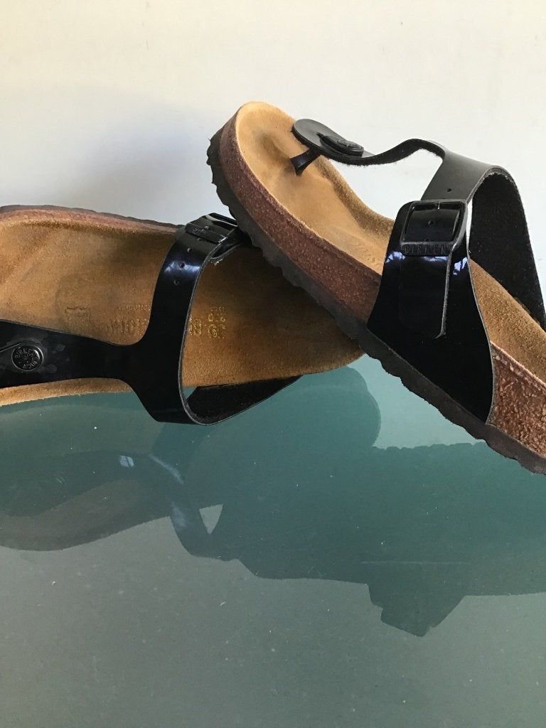 Birkenstock Gizeh 39 zwart | slippers | Gratis verzenden, Slippers, Verzenden, Zwart, Zo goed als nieuw