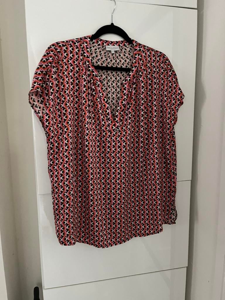 Dea Kudibal Zijden Blouse XL - Elegante Print, Kleding | Dames, Blouses en Tunieken, Zo goed als nieuw, Maat 46/48 (XL) of groter