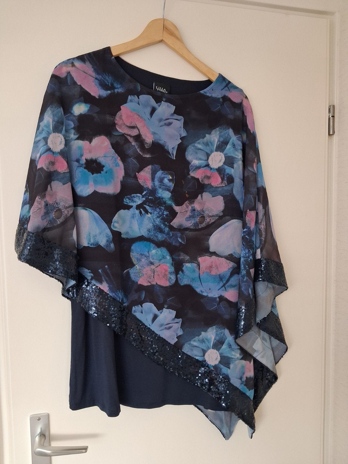 Feestelijke soepel vallende blouse - Ulla Popken, maat 46, Kleding | Dames, Meerkleurig, Maat 46/48 (XL) of groter, Ulla Popken
