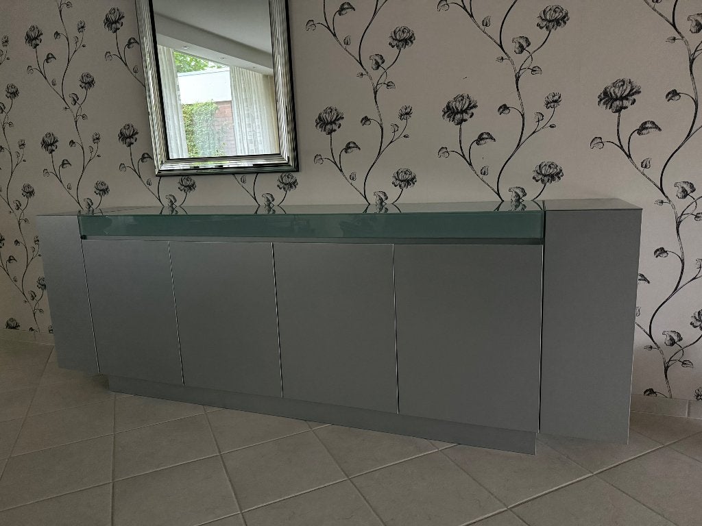 Dressoir, Ophalen, 150 tot 200 cm, Glas, Modern