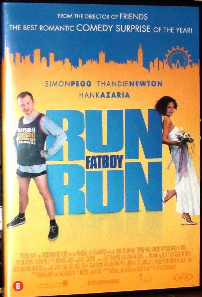 dvd run fatboy run, Cd's en Dvd's, Dvd's | Komedie, Zo goed als nieuw, Overige genres, Alle leeftijden, Ophalen of Verzenden