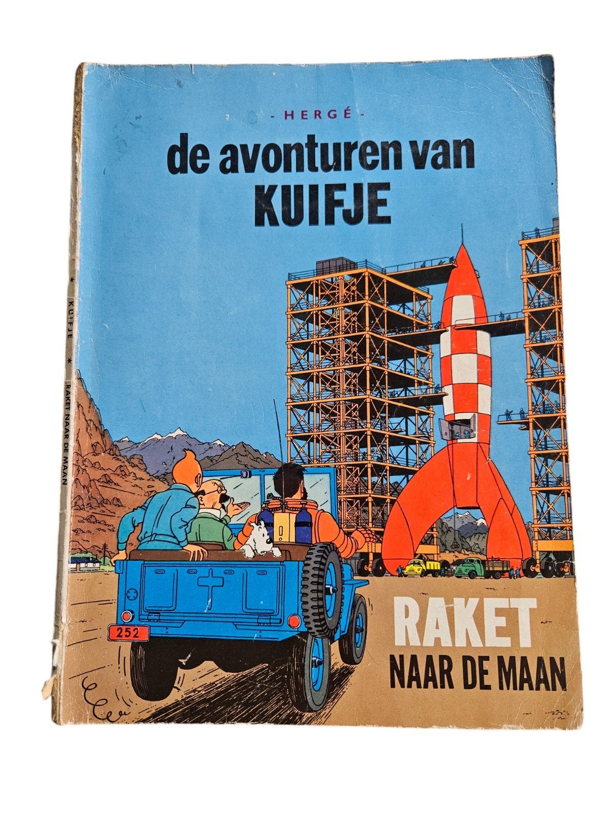 De avonturen van KUIFJE - Raket naar de maan, Eén stripboek, Ophalen of Verzenden, Gelezen