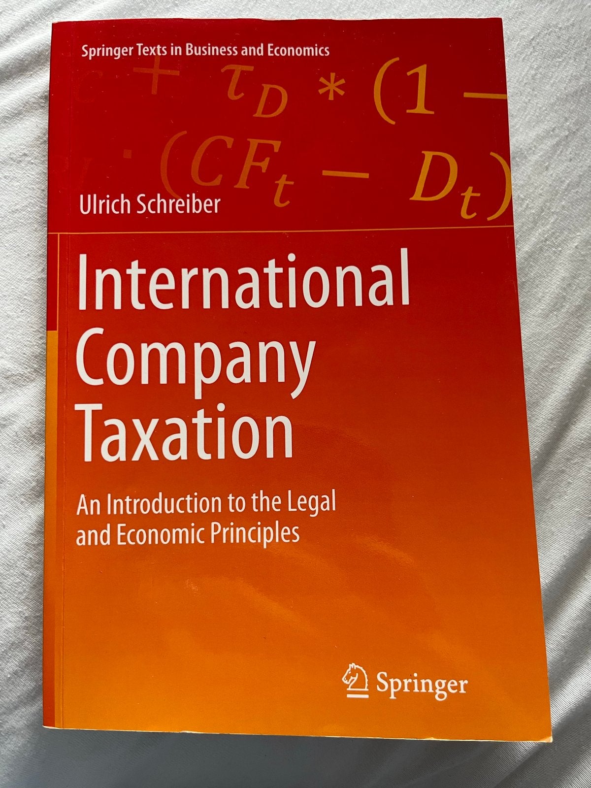 International Company Taxation - Ulrich Schreiber, Boeken, Ophalen of Verzenden, Gamma, Zo goed als nieuw, WO
