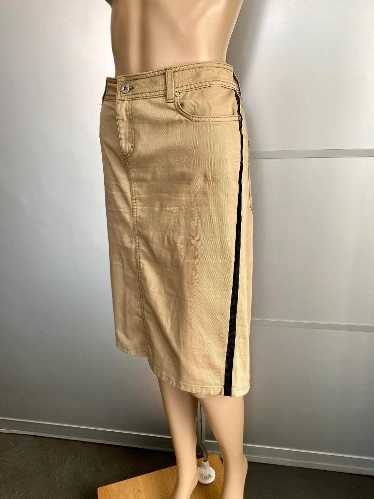 F1018 Origineel Dolce & Gabbana: maat 38=M rok beige D&G, Maat 38/40 (M), Beige, Ophalen of Verzenden, Zo goed als nieuw