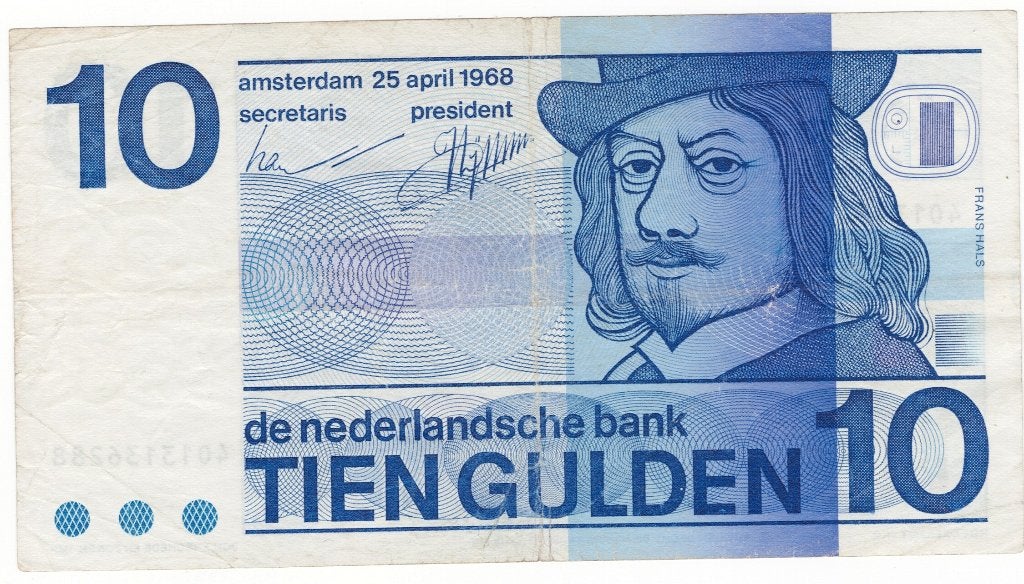 25-2327 Nederland 10 gulden 1968, Postzegels en Munten, Ophalen of Verzenden, 10 gulden, Los biljet