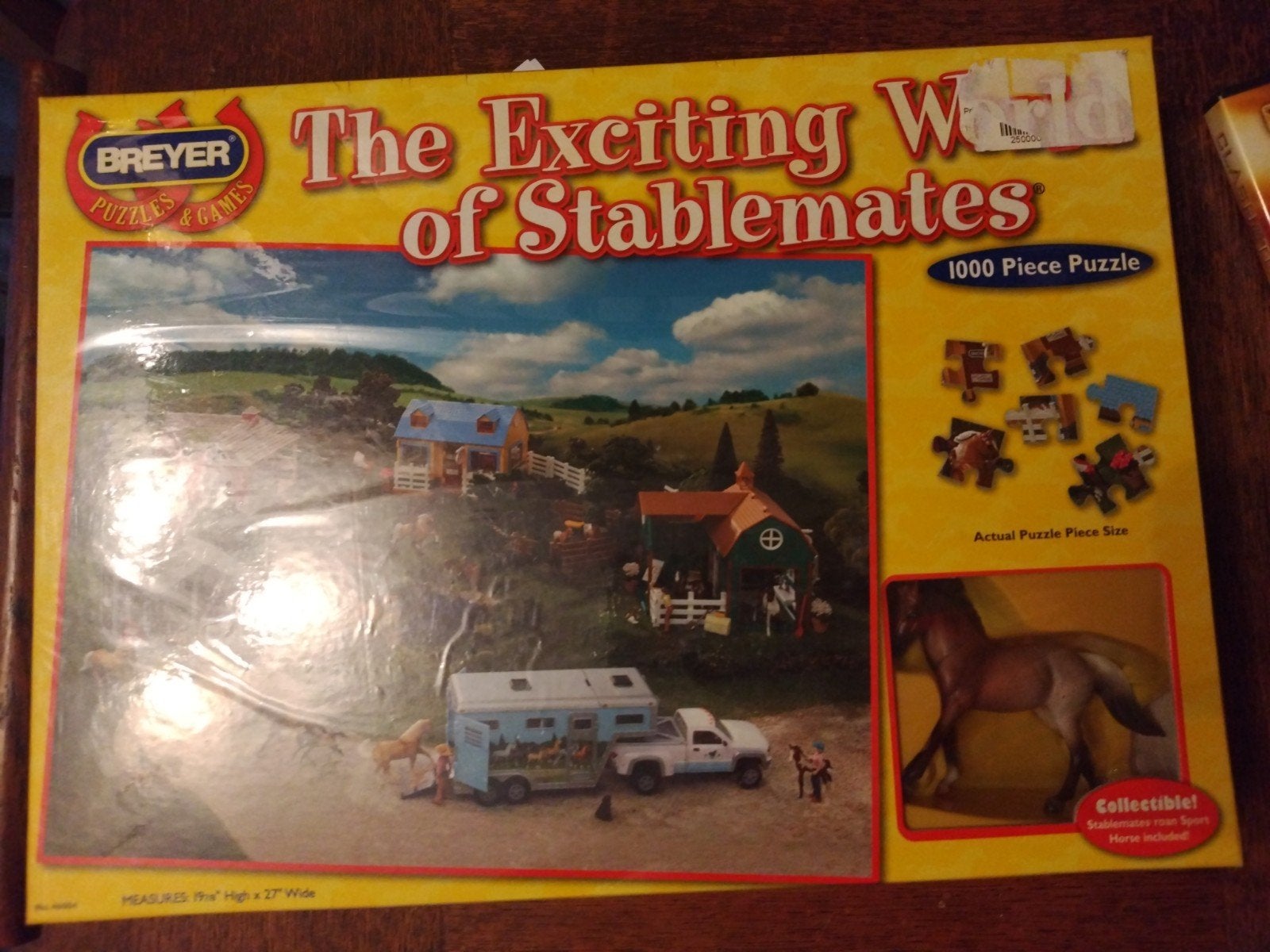Breyer SM + puzzel 1000stukjes paarden, Ophalen of Verzenden, Paard, Beeldje of Figuurtje
