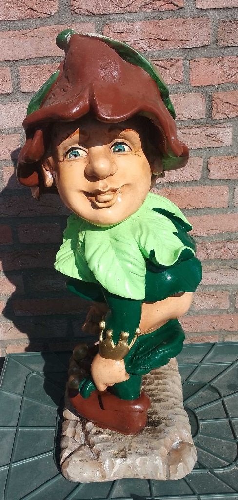 Grote tuin kabouter 65cm water ornament, Tuin en Terras, Ophalen of Verzenden, Gebruikt, Kunststof, Tuinkabouter