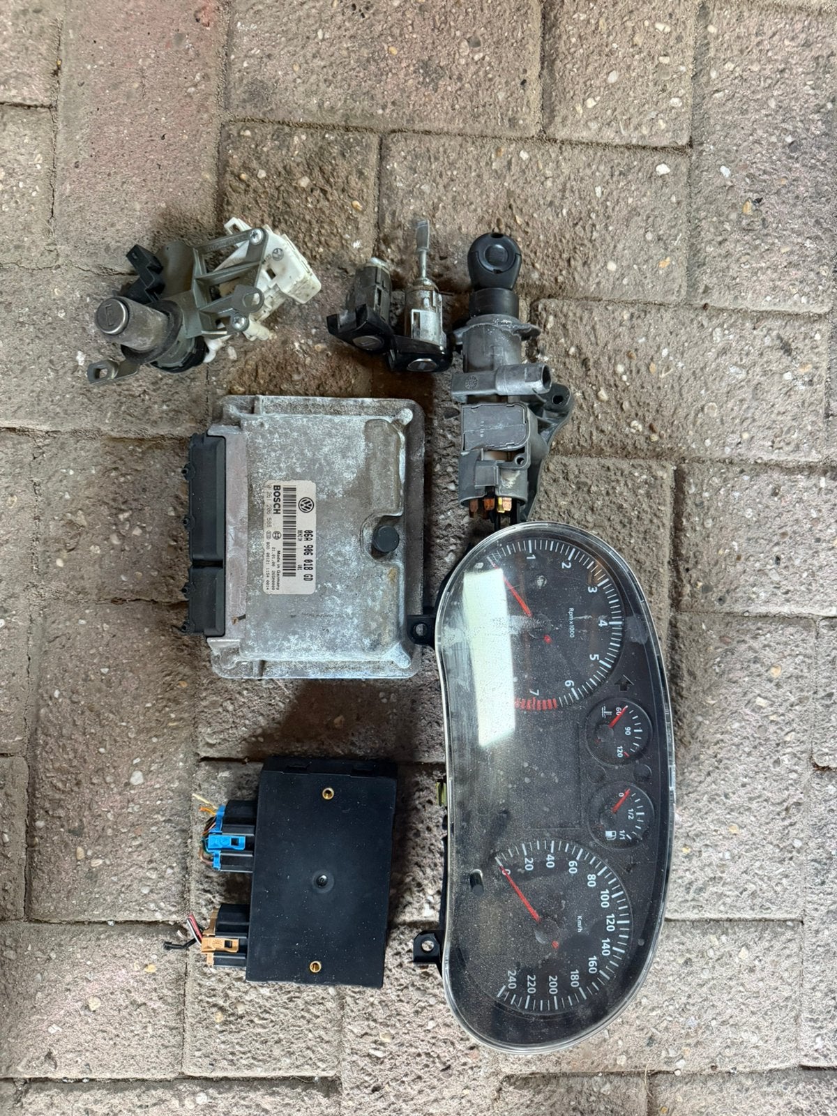 Seat toledo 1.8 20v agn slotenset ecu teller, Auto-onderdelen, Ophalen of Verzenden, Gebruikt, Seat
