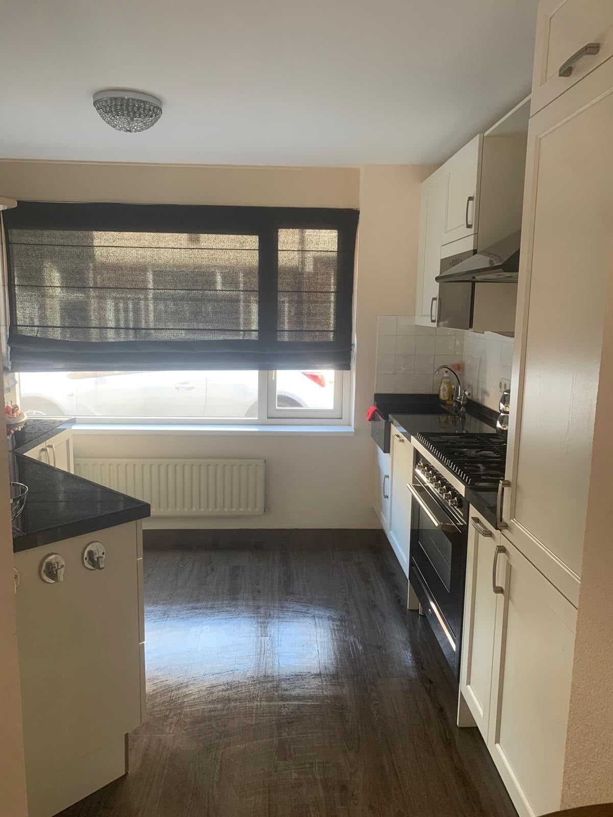 Complete keuken met apparatuur - zelf demonteren, Huis en Inrichting, Keuken | Complete keukens, Ophalen, Gebruikt, Wit, Hoekkeuken
