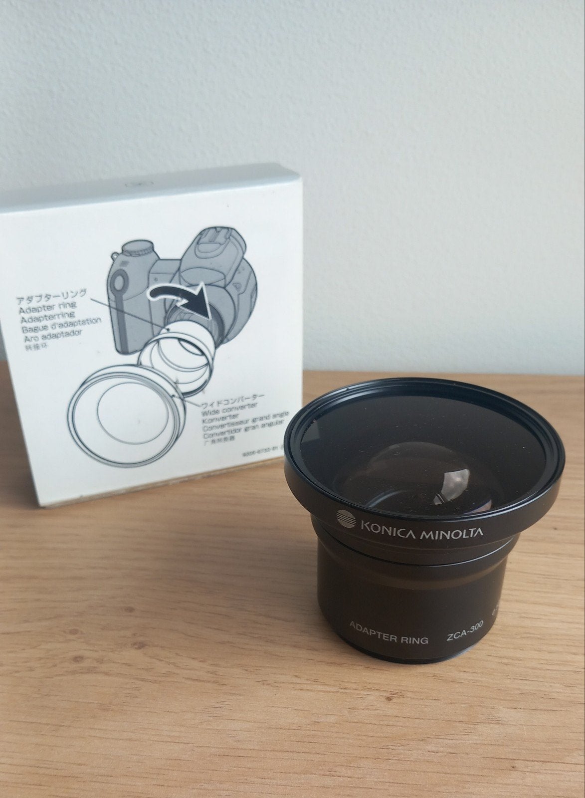 Konica Minolta ZCA-300 groothoeklens Adapter Ring, Nieuw, Overige vattingen, Lensdoppen, Minolta