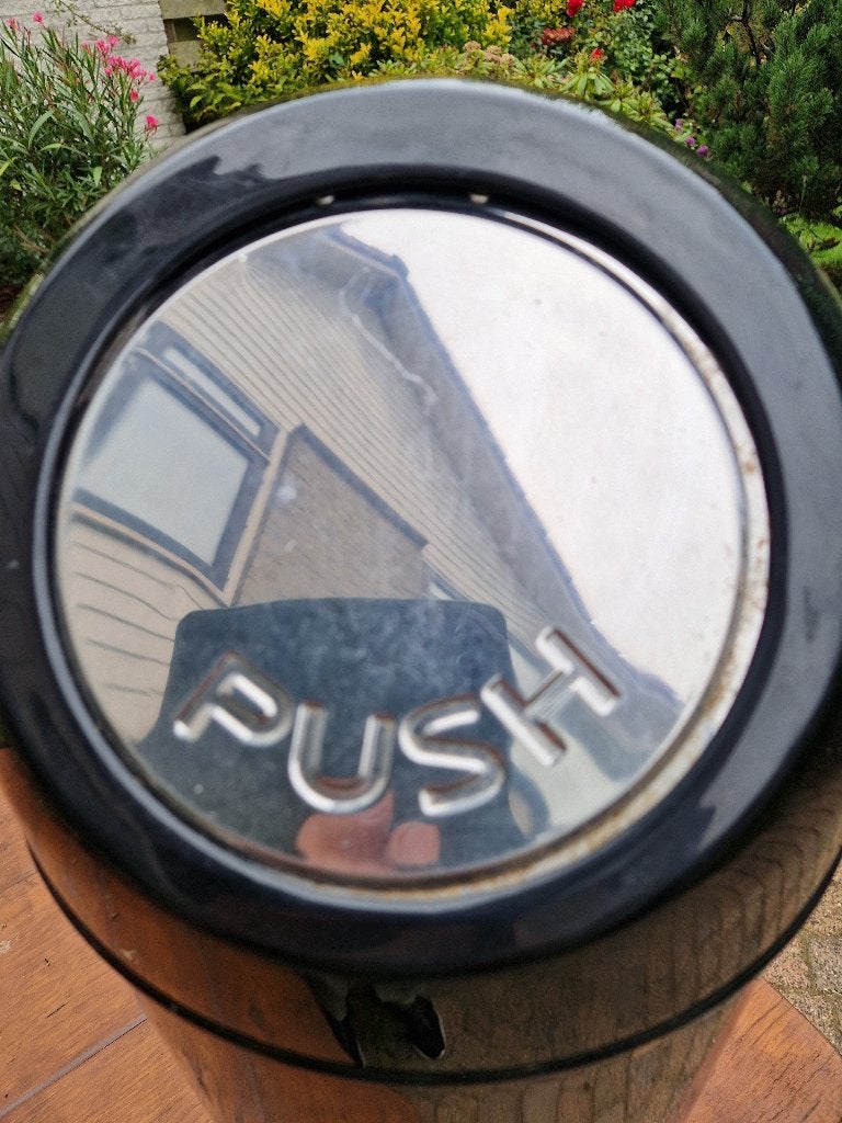 Afvalemmer met pushdeksel, Ophalen, Rvs, 5 – 50, 20 tot 30 liter