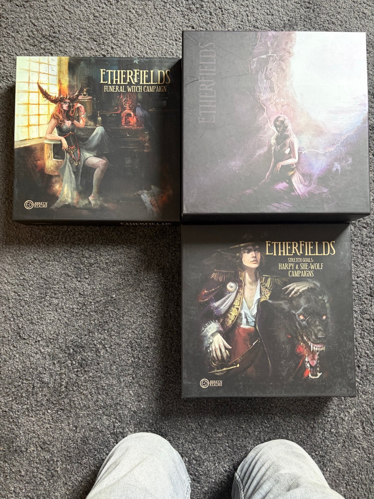Etherfields Bordspel met uitbreidingen - Zo goed als nieuw, Een of twee spelers, Ophalen of Verzenden, Zo goed als nieuw