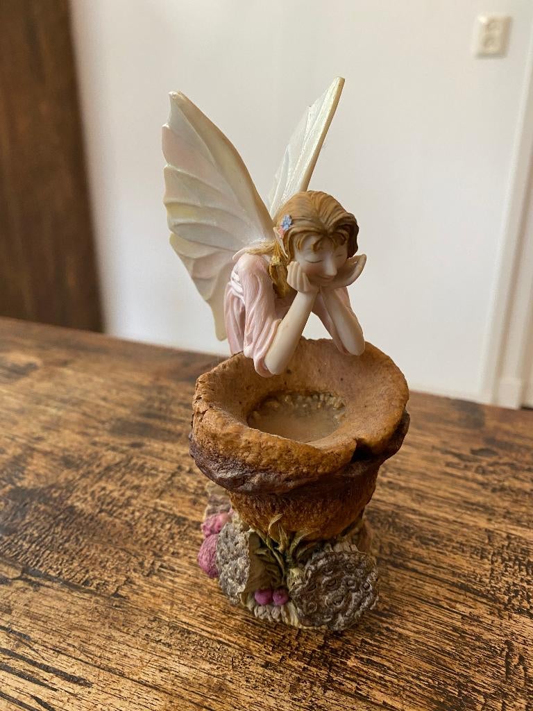 Beeldje - Jenny Oliver Faeries Wisp collectors item 1993, Ophalen of Verzenden, Zo goed als nieuw, Fantasy