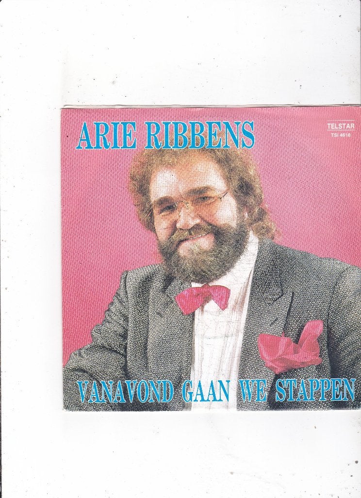 Telstar Single Arie Ribbens - Vanavond gaan we stappen, Ophalen of Verzenden, Gebruikt, 7 inch, Nederlandstalig